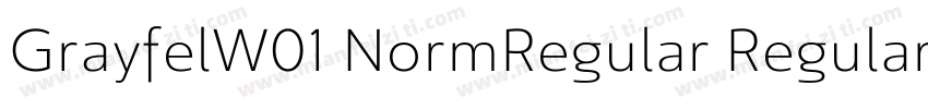 GrayfelW01 NormRegular Regular字体转换